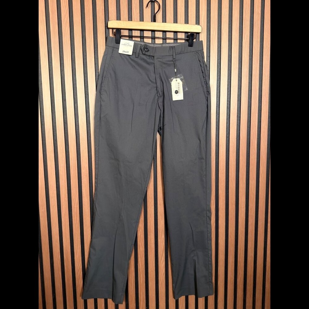 New Crosby & Howard Dress Pants 29 x 32 Gray Flat Front Stretch